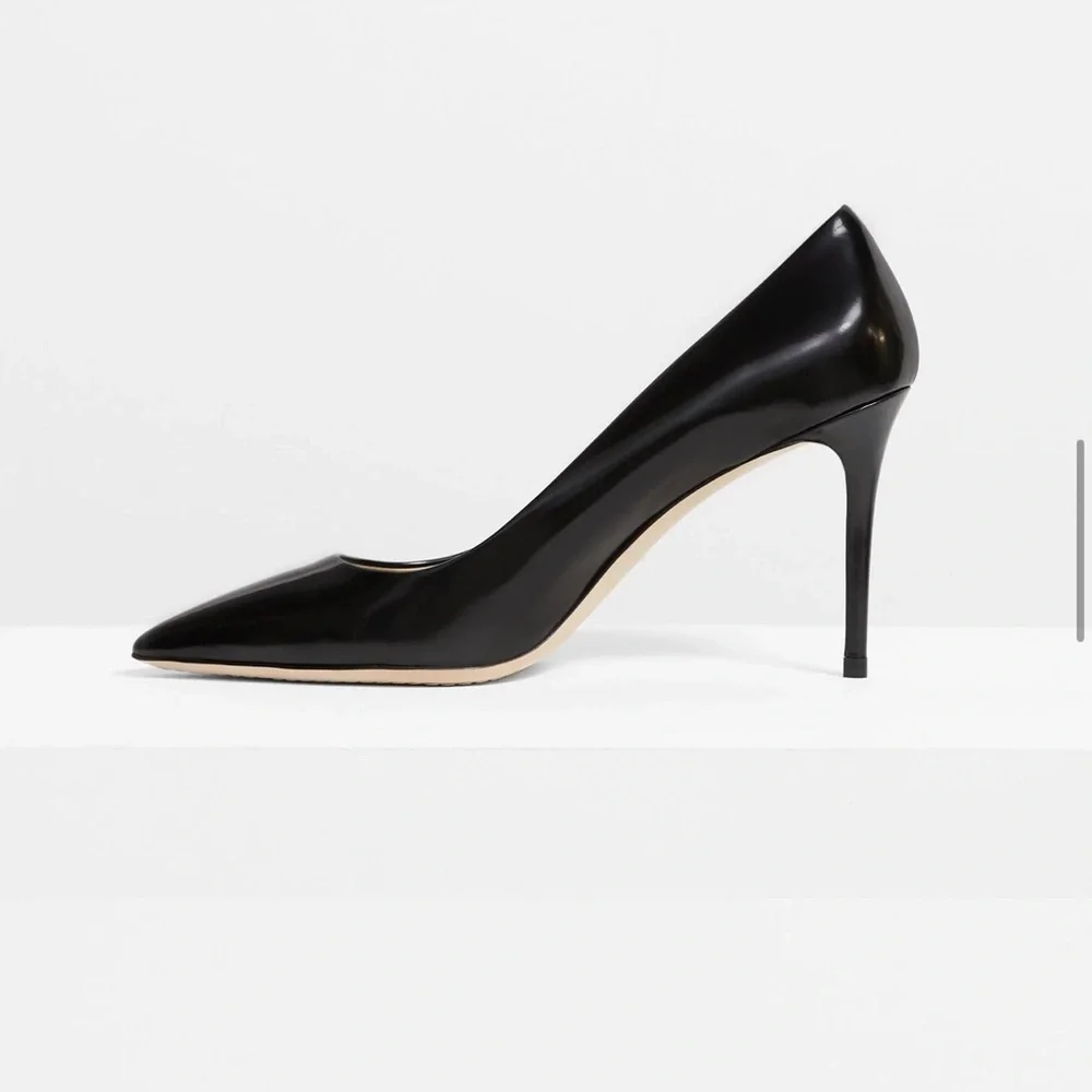 THEORY**Black Amria Calf Leather Pumps**EU 40 US 10 $355 - Picture 4 of 13